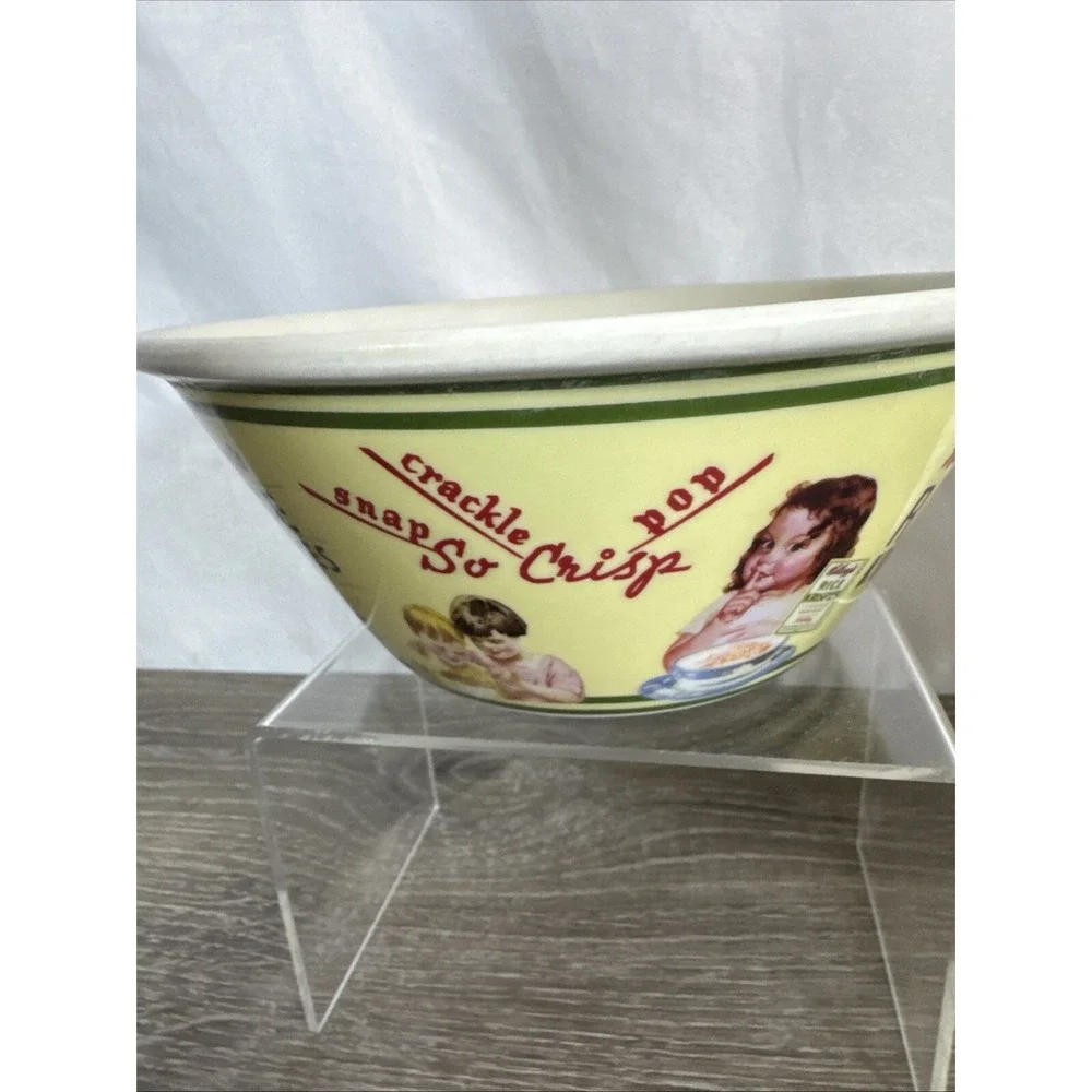 Kelloggs Cereal Bowls ~ 2011 ~ 2 Different Vintage Labels‎ ~ Hard Plastic